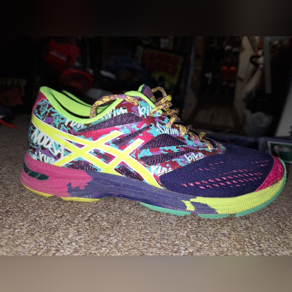 Asics Womens Gel Noosa Tri 10 T580N Multicolor Running Shoes Sneakers Size 9